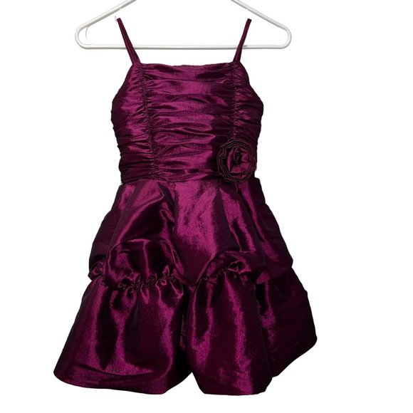 Dorissa Girls Size 10 Pink Ruffled Tulle Skirt Special Occasion Dress - Picture 7 of 9